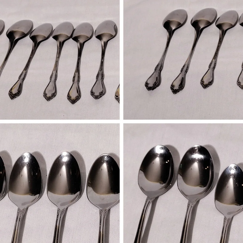 Wm A Rogers Oneida Mansfield Amadeus Stainless Flatware Set 15pc Ornate